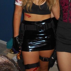 Black Latex Skirt